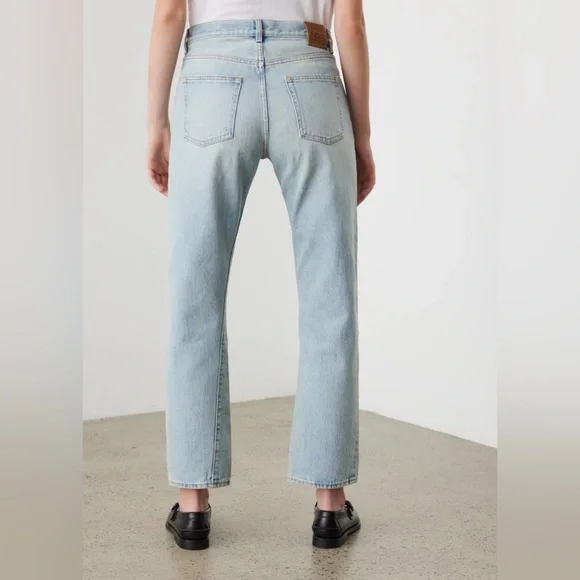 Toteme light blue twisted seam straight jeans - Picture 3 of 8